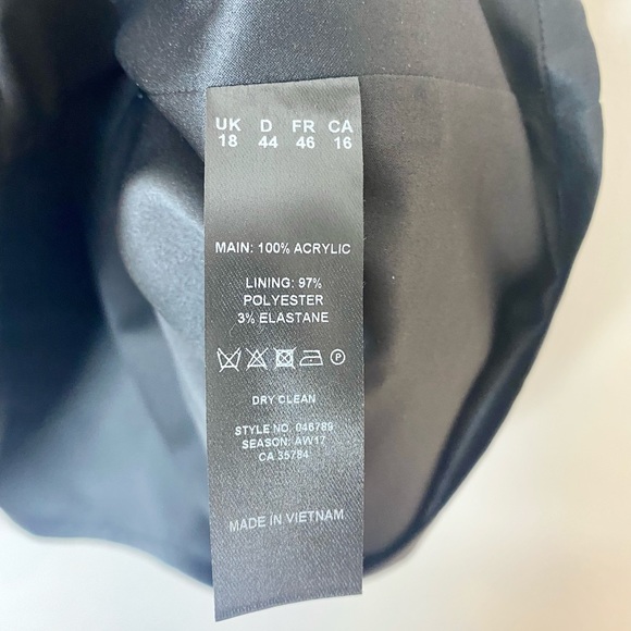 💖💖 Precis Skirt Navy And White In Grid Pattern Size 16 - Picture 7 of 7